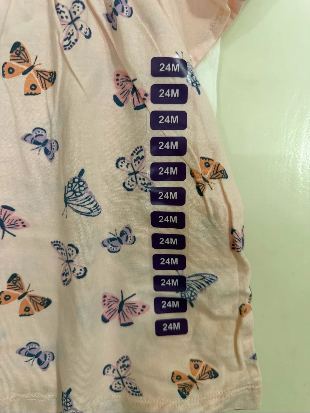 Carter's Pink Butterfly Short-Sleeve Bodysuit 3 Piece  Set, 9 mons (172)
